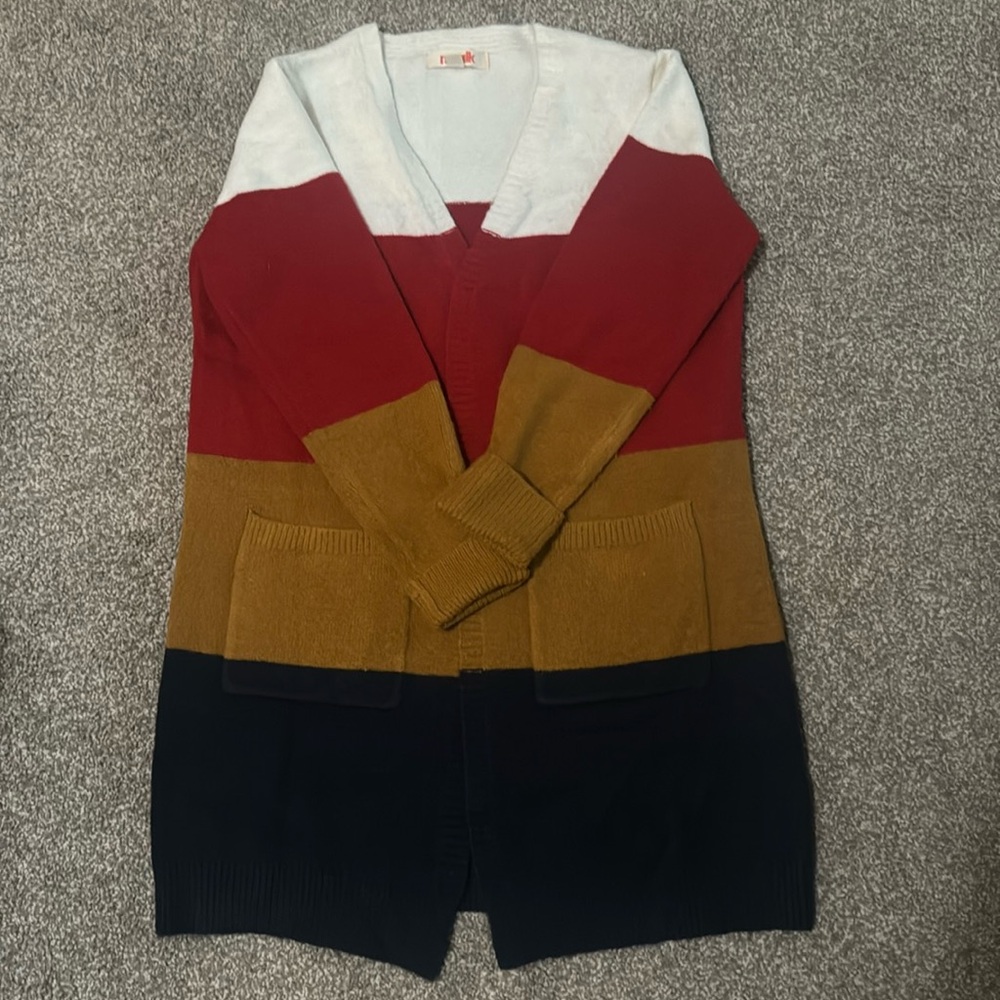 A fun, comfy sweater cardigan.